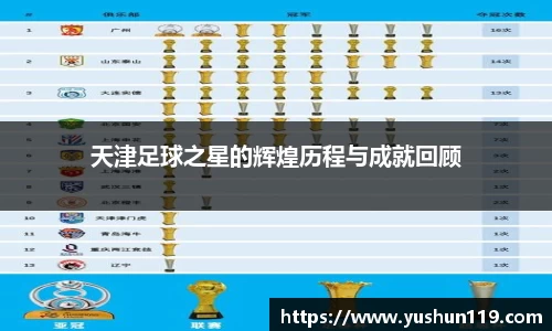 天津足球之星的辉煌历程与成就回顾
